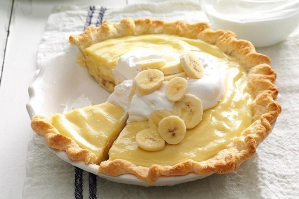Банановый пирог со сливочно-ванильным кремом