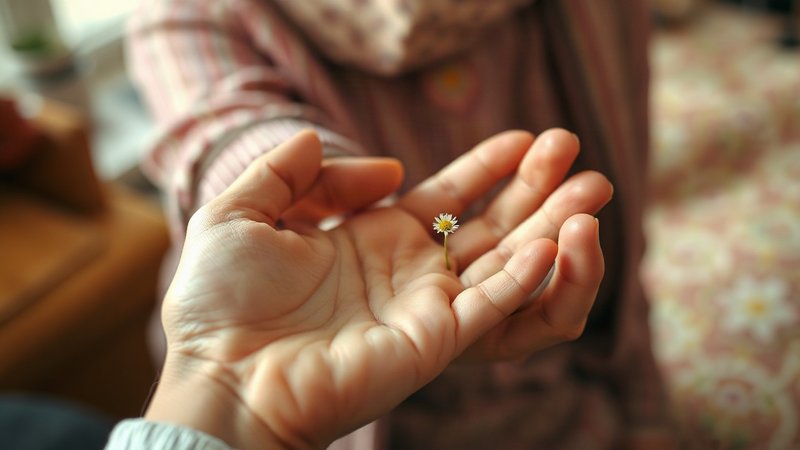 Истинная ценность заботы: Как вырастить ребенка отзывчивым и благодарным Маленькая детская ладошка бережно и нежно держит большую теплую руку в