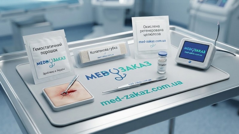 Гемостатичні матеріали: види, властивості та застосування від Medzakaz