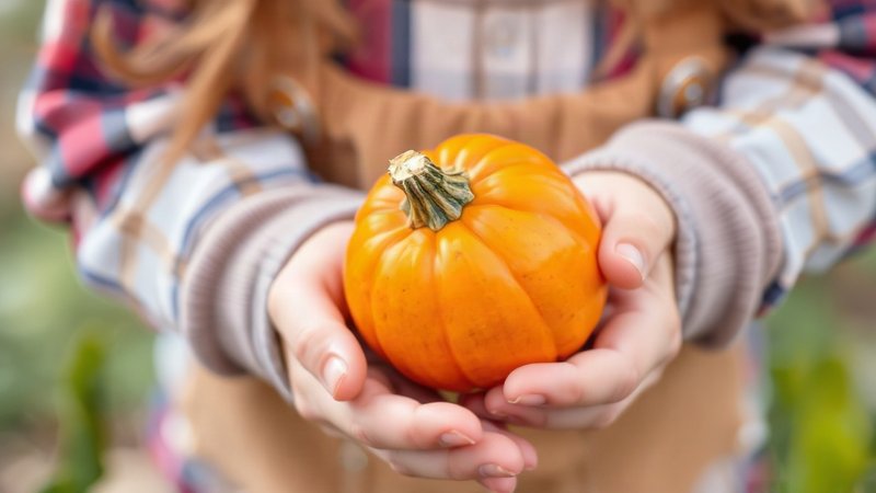Выращивание миниатюрной тыквы Крошка с детьми: сказочный садовый урожа...
