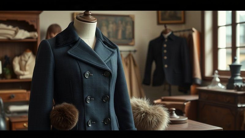 Детское шерстяное пальто с пелериной 1900-х годов: как зимний гардероб...